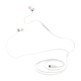 JBL Tune 310 C, Écouteurs filaires Hi-Res, son Pure Bass JBL, connexion USB-C, câble plat anti-nœuds, télécommande à trois touch