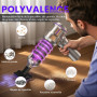 Aspirateur à Main, 25000Pa Aspirateur Voiture Puissant Sans Fil avec Vidage Automatique 1 Touche, 4-en-1 Mini Aspirateur, Moteur