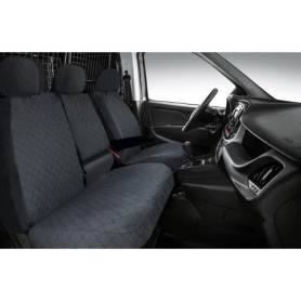 Housse de siège matelassée pour Fiat Doblò Cargo - Anthracite