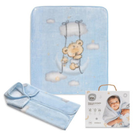 Sac de Couchage 3 en 1 pour Bébé Osito Nube Bleu - Confort et Chaleur