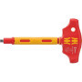 Tournevis VDE à Manche en T Wera avec Fonction Cliquet 1/4"