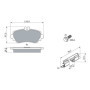 Plaquettes de Frein Avant Bosch BP238 - Jeu de 4 avec Accessoires