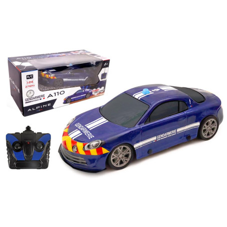 Voiture Télécommandée Alpine A110 Gendarmerie - Turbo Challenge - 1/24 Bleu