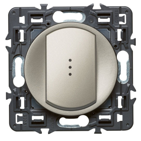 Interrupteur lumineux Céliane Soft Titane 10A - Legrand