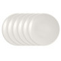Villeroy & Boch NewMoon - Lot de 6 Assiettes à Petit-Déjeuner 24 cm en Porcelaine Blanche