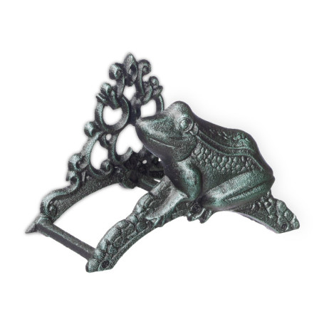 Support Mural Vintage en Fonte de Fer avec Grenouille pour Tuyau d'Arrosage