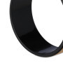 Roue de Yoga Relaxdays en Plastique et Liège - 32 cm, Noir et Nature