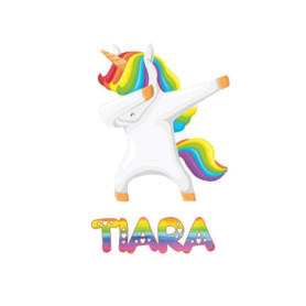 Carnet Tiara 6x9 avec Licorne Arc-en-Ciel
