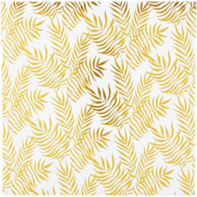 Bloc de Papier Scrapbooking Jungle Foil Or - 30 Feuilles 30x30 cm