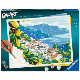 Ravensburger CreArt Peinture par Numéros - Côte Amalfitaine 30x40 cm pour Adultes