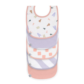 Set de 5 Bavoirs Étanches Happy Fruits pour Bébé - Lässig