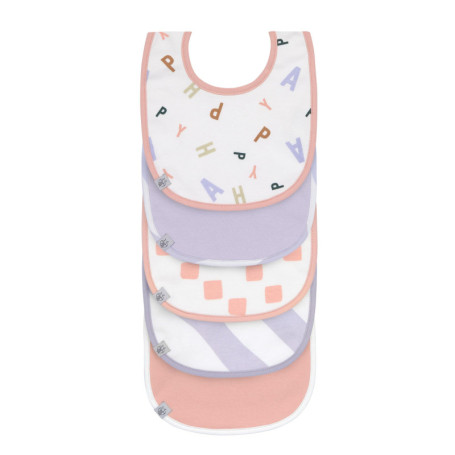 Set de 5 Bavoirs Étanches Happy Fruits pour Bébé - Lässig