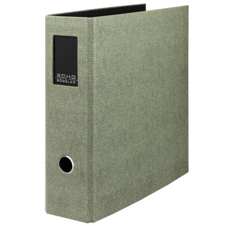 Classeur Rössler S.O.H.O. DIN A4 Sage avec Étiquette de Dos - 85 mm