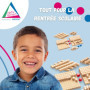 WISSNER® AKTIV Lernen - Jeu Éducatif de Mathématiques Décimales en Bois Recyclé