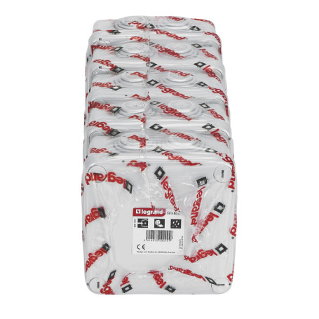 Lot de 5 boîtes de dérivation étanches 80x80mm - Legrand