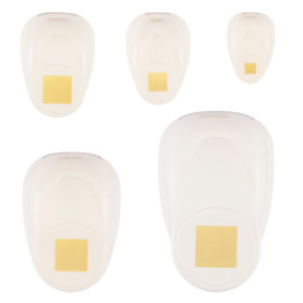 Kit de Perforatrices Carré Vaessen Creative - 5 Pcs pour DIY et Scrapbooking