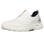 Skechers Go Walk 6 - Chaussures de Marche Extensibles à Enfiler pour Homme, Blanc/Bleu Marine, 42.5 EU