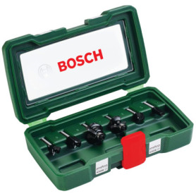 Ensemble de 6 Fraises au Carbure Bosch pour Défonceuse - Ø 6 mm
