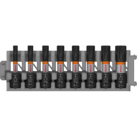 Embouts PRO Torx Security Impact Bosch - 8 pièces pour vissage robuste