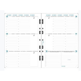 Recharge Organiseur Exatime 21 - Semainier Horizontal 2026