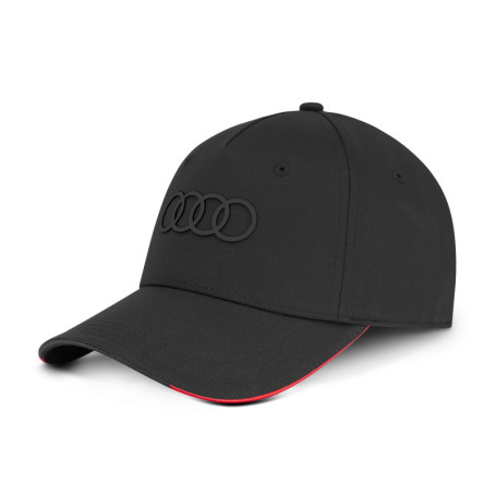 Casquette de Baseball Audi avec Logo Noir - Taille Unique