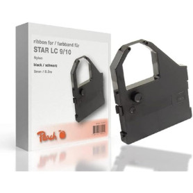 Ruban encreur de rechange Peach Star LC 9/10 - Noir, 8 mm x 8,3 m
