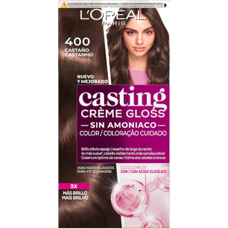 Coloration Cheveux Casting Cream Gloss 400 Brun Foncé - L'Oreal Paris