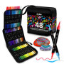 Set de 48 Marqueurs Acryliques DIYIDEA avec Double Pointe - Idéal pour Bois, Verre et Céramique