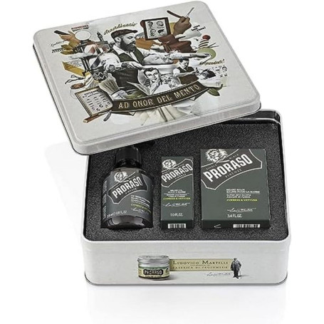 Coffret Soin Barbe Proraso Cypress & Vetyver - 3 Produits