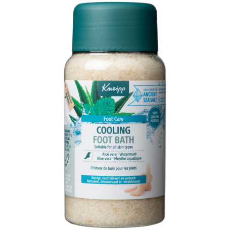 Kneipp Cristaux de Bain pour Pieds Rafraîchissants à la Menthe et Aloe Vera - 600g