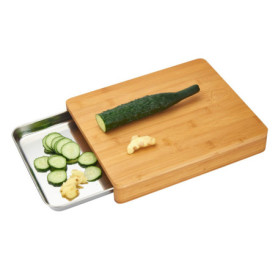 Planche à Découper LAGUIOLE avec Tiroir de Récupération en Inox