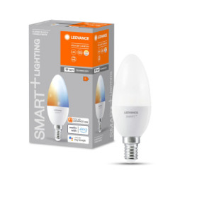 Ampoule LEDVANCE SMART+ WiFi Dimmable E14 - Lumière Réglable et Contrôle Vocal