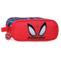 Trousse Double Spiderman Rouge Marvel en Polyester - 23 x 9 x 7 cm