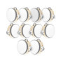 Lot de 10 tambourins en bois pour spectacles et fêtes