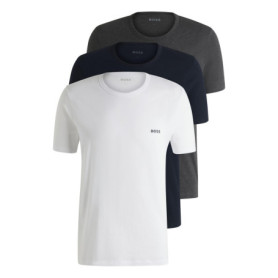 Lot de 3 T-Shirts Classiques Hugo Boss pour Homme - Blanc