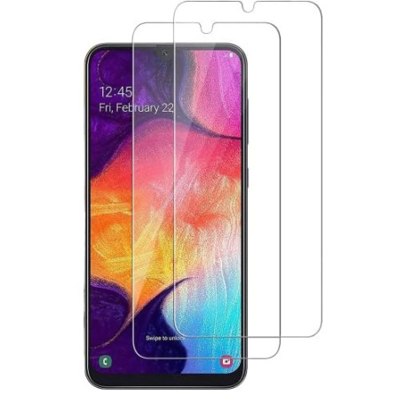 Lot de 2 Films de Protection en Verre Blindé pour Samsung Galaxy A50