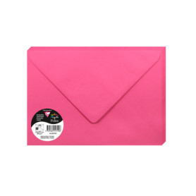 Paquet de 20 Grandes Enveloppes Rose Fuchsia C5 - Clairefontaine