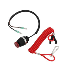 Interrupteur de sécurité pour moteur hors-bord EMSea avec cordon de 15,5 mm