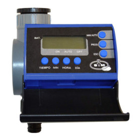 Programmateur Digital S&M pour Robinet 3/4" - Bleu et Gris