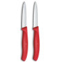 Couteau à Légumes Victorinox Swiss Classic - Rouge, Acier Inoxydable, Extra Tranchant