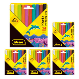 Set de Pâte à Modeler Idena - 50 Bâtons Multicolores pour Amusement Créatif