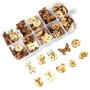 100 Boutons en Bois Animaux Assortis pour Couture et Bricolage