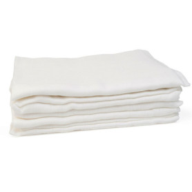 Lot de 5 langes bio en mousseline 100% coton - Doux et absorbants