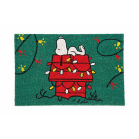 Paillasson de Noël Snoopy en Fibre de Coco - Excelsa 60x40 cm