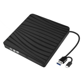 Lecteur DVD Externe Portable GERUI USB 3.0 & Type-C pour Ordinateurs