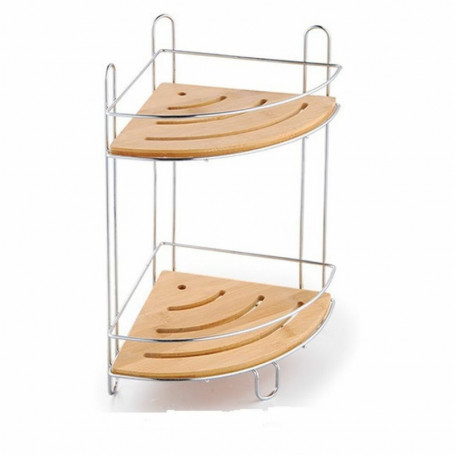 Etagère de salle de bains DKD Home Decor Métal Bambou (19.5 x 19.5 x 37 cm) 44,99 €