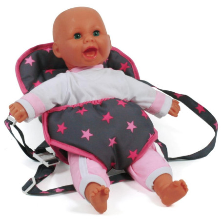 Porte-poupée Chic avec Sangle de Transport Étoilée - Bayer Chic 2000