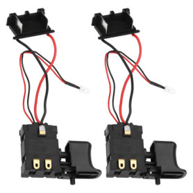 Lot de 2 Interrupteurs à Gâchette Robustes pour Perceuses Électriques