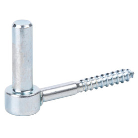 Gond à Visser en J Alberts - Kit de 10 Crochets Galvanisés Bleu