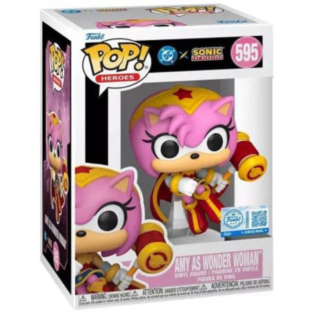 Figurine Funko Pop! Amy Rose et Wonder Woman - Hybrid DC Comics
